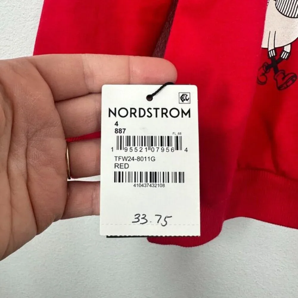 Tiny Tribe Australia Feelin' Jolly Vibrant Holiday Red‎ Christmas Sweatshirt NWT - Picture 5 of 7